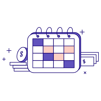 Savings Calendar Illustration from Bangalore - Pro Set