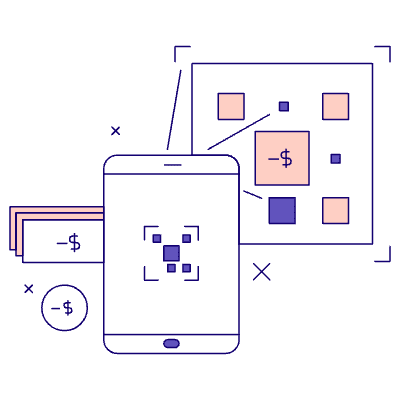 Send And Receive Via Qr Code 01 Illustration from Bangalore - Pro Set