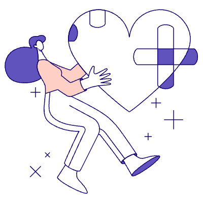 Bandaid On Heart 01 Illustration from Bangalore - Pro Set