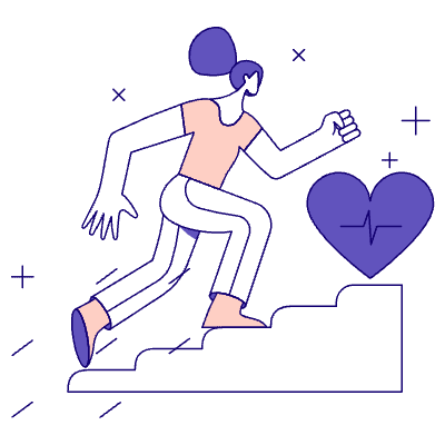 Climbing Stairs 01 Illustration from Bangalore - Pro Set