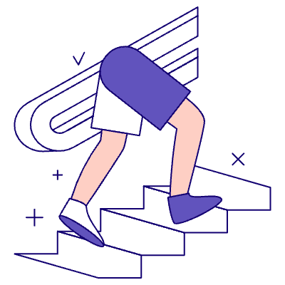 Climbing Stairs 2 Illustration from Bangalore - Pro Set