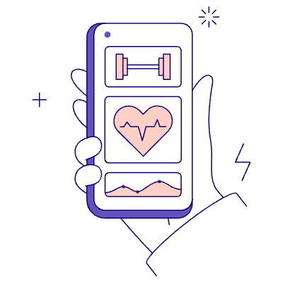 Medicine Fitness App 01 Illustration from Bangalore - Pro Set