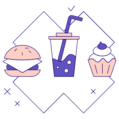 No Junkfood 01 Illustration from Bangalore - Pro Set