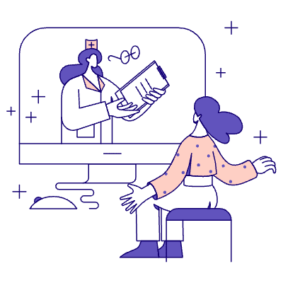 Online Consultation 01 Illustration from Bangalore - Pro Set