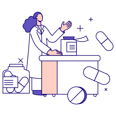 Pharmacist Illustration from Bangalore - Pro Set
