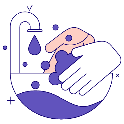 Washing Hands 2 Illustration from Bangalore - Pro Set