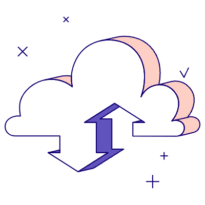 Cloud Sync 2 Illustration from Bangalore - Pro Set