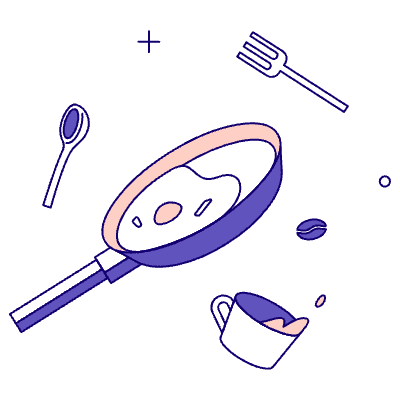 Breakfast Cooking Illustration from Bangalore - Pro Set