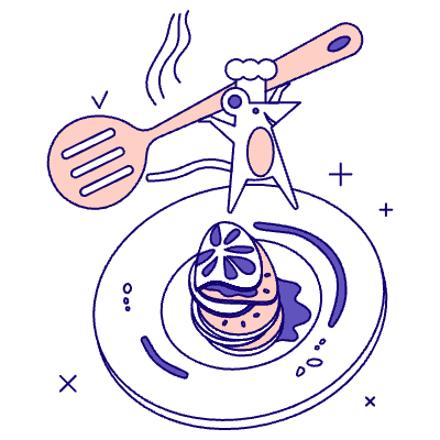 Chef Dish Illustration from Bangalore - Pro Set