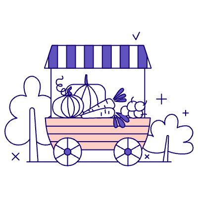 Eco Market Illustration from Bangalore - Pro Set