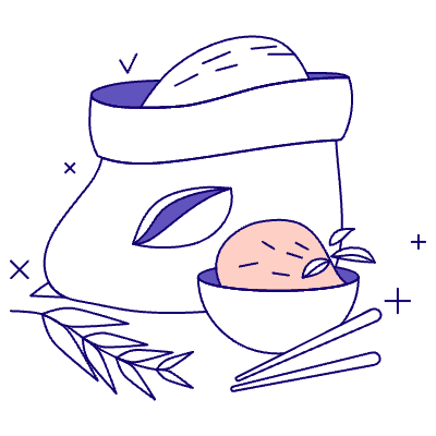 Grains Rice Illustration from Bangalore - Pro Set
