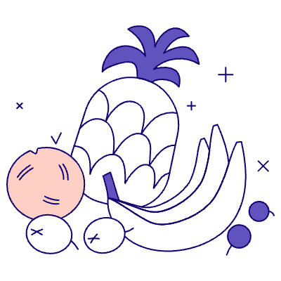 Pineapple Fruits Illustration from Bangalore - Pro Set