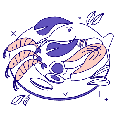 Seafood Illustration from Bangalore - Pro Set