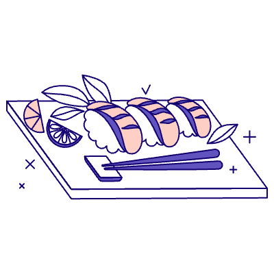 Sushi Illustration from Bangalore - Pro Set
