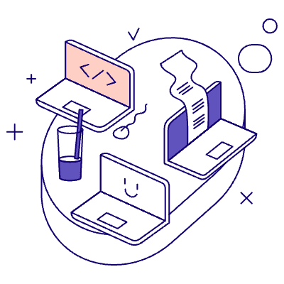 Co Workers Illustration from Bangalore - Pro Set