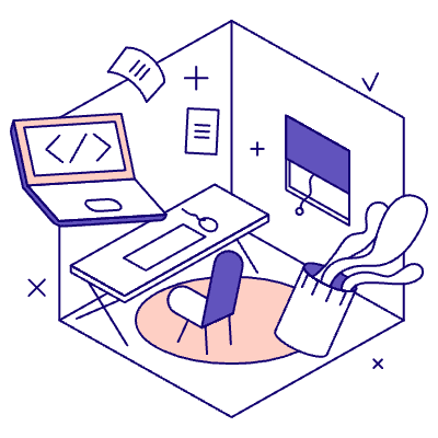 Home Office Illustration from Bangalore - Pro Set