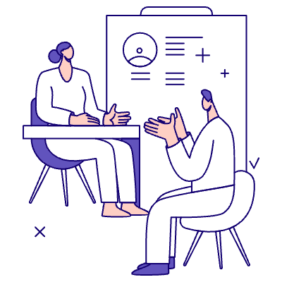 Job Interview Illustration from Bangalore - Pro Set