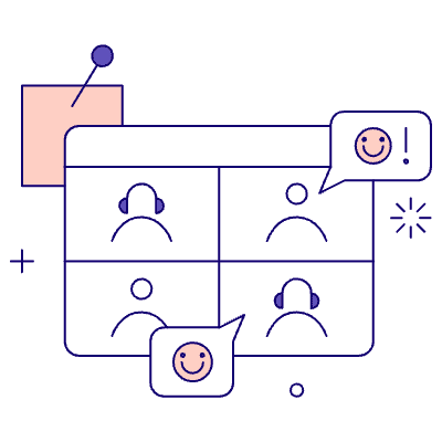 Virtual Meeting 1 Illustration from Bangalore - Pro Set