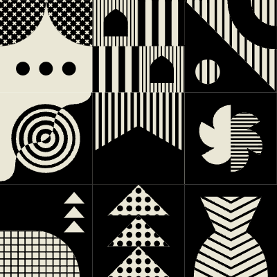 Block Black White 5 Element from Tiled Backgrounds Set
