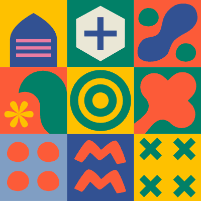 Block Colorful 1 Element from Tiled Backgrounds Set