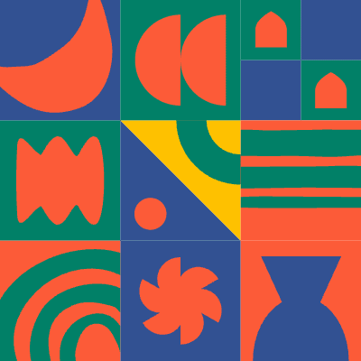 Block Colorful 3 Element from Tiled Backgrounds Set