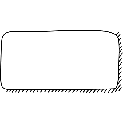 Chat Bubble Horizontal Plain Shadow Non Filled Line Element from Variable Scribbles Set