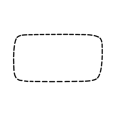 Chat Bubble Horizontal Small Plain Dash Non Filled Line Element from Variable Scribbles Set