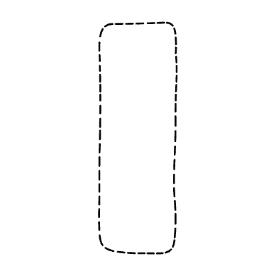 Chat Bubble Vertical Plain Dash Non Filled Line Element from Variable Scribbles Set