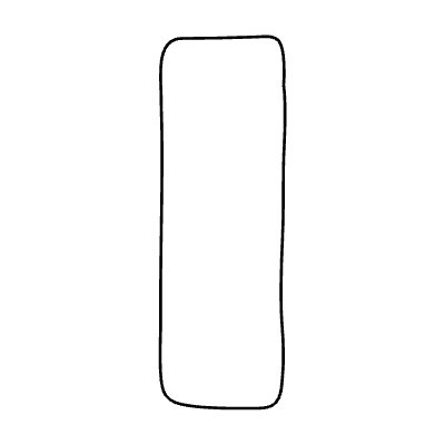 Chat Bubble Vertical Plain Non Filled Line Element from Variable Scribbles Set