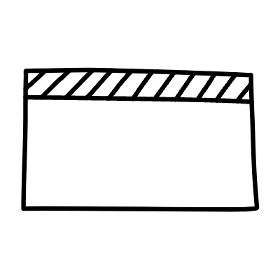Rectangle Top Non Filled Line Element from Variable Scribbles Set