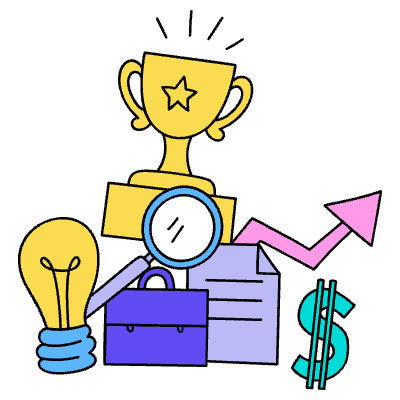 Successful Business Illustration from Dhaka Set