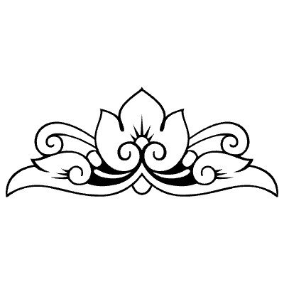 Centered Vintage Ornament 21 Element from Ornaments Set