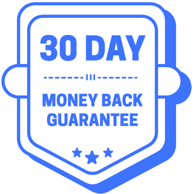 30 Day Money Back Guarantee Bookmark Element from Vector Badges Set