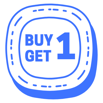 Buy 1 Get Free Square Element from Vector Badges Set