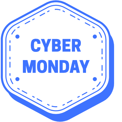Cyber Monday Hexagon Element from Vector Badges Set