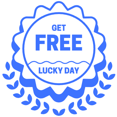 Get Free Lucky Day Award Element from Vector Badges Set