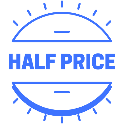 Half Price Circle Element from Vector Badges Set