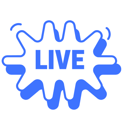 Live Splash Element from Vector Badges Set