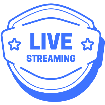 Live Streaming Star Shield Element from Vector Badges Set