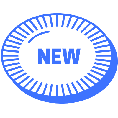 New Oval Element from Vector Badges Set