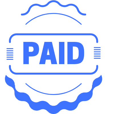 Paid Stamp Element from Vector Badges Set
