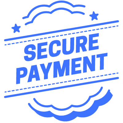 Secure Payment Star Element from Vector Badges Set