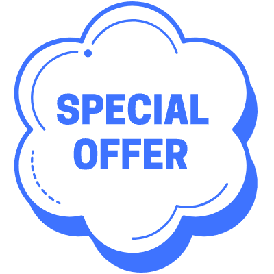 Special Offer Flower Element from Vector Badges Set