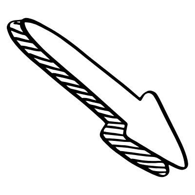 Arrow With Shadow Element from Beveled Scribbles Set