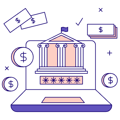 Online Banking 2 Illustration from Bangalore - Pro Set