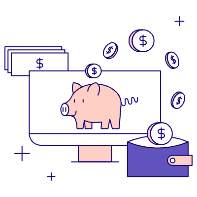Online Savings Illustration from Bangalore - Pro Set