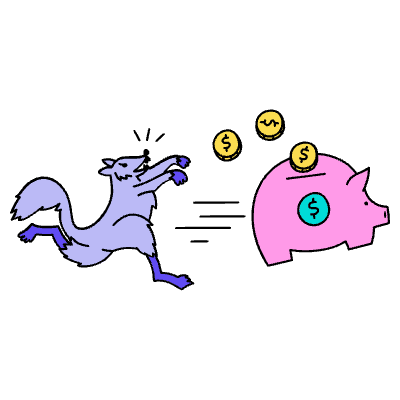 Chasing Money Illustration from Dhaka Set