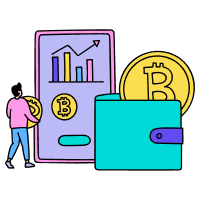 Cryptocurrency Illustration from Dhaka Set