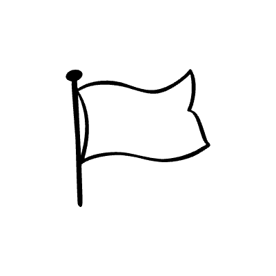 Flag 3 Element from Beveled Scribbles Set