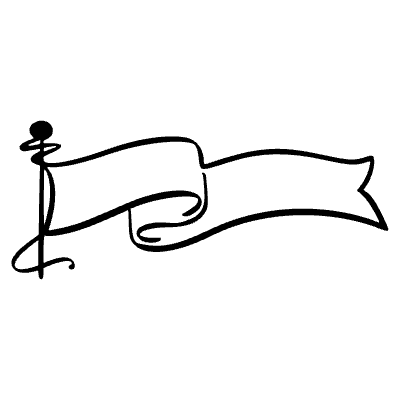 Flag Element from Beveled Scribbles Set
